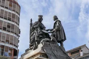 Denkmal K&ouml;nigin Isabella und Columbus.