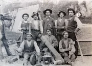 Holzarbeiter aus dem Cadore 1925.