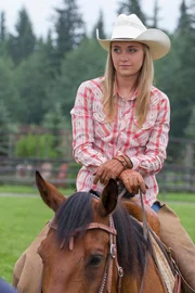 Amys (Amber Marshall) Arbeit mit dem Pferd Hot Shot ist von Erfolg gekr&ouml;nt.