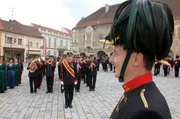 Musikverein Eggenburg mit B&uuml;rgerkorps, Stadtplatz Eggenburg.