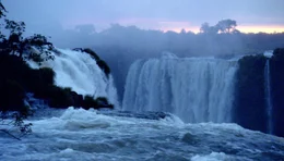 Auf einer Gesamtbreite von etwa 2.700 Meter donnern die Iguaz&uacute;-F&auml;lle an der argentinisch-brasilianischen Grenze in zwei Stufen bis zu 75 Meter hinab. Durchschnittlich 1.700, in niederschlagsreichen Saisonen sogar 7.000 Kubikmeter Wasser pro Sekunde st&uuml;rzen dabei in die Tiefe. Mit ihren 300 Kaskaden sind die Iguaz&uacute;-F&auml;lle f&uuml;nf Mal so gro&szlig; wie die Niagara-F&auml;lle. Die Iguaz&uacute;-F&auml;lle sind aber nicht nur ein atemberaubendes Naturwunder, das j&auml;hrlich vier bis f&uuml;nf Millionen Besucher anlockt. Die Nationalparks beiderseits der Wasserf&auml;lle, die 1984 in die Welterbeliste der UNESCO aufgenommen wurden, sind die Heimat einer vielf&auml;ltigen Tierwelt. Hauptdarsteller in dieser Produktion sind eine Familie von Nasenb&auml;ren, die 20 Meter &uuml;ber dem Waldboden durchs Ge&auml;st turnt, und eine Kolonie von Ru&szlig;seglern, die ihre Zelte direkt hinter dem Wasservorhang der Iguaz&uacute;-F&auml;lle aufgeschlagen hat.  Im Bild: Tief im Herzen S&uuml;damerikas, an der Grenze von Argentinien zu Brasilien, liegen die weltber&uuml;hmten Wasserf&auml;lle von Iguaz&uacute;.