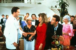 Vorne v.l.: Denny (Mark Blum), Nadia (Kim Basinger), Walter (Bruce Willis)