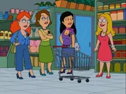 (v.l.n.r.) Casey; Anne Flemming; Katie; Francine Smith