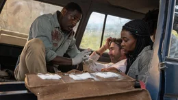 l-r:  Idris Elba als Dr. Nate Samuels, Sharlto Copley als Martin Battles, Iyana Halley als Meredith Samuels