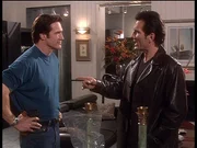 Steve (Barry Van Dyke, l.) stellt seien Nachbarn Calvin (Anthony Tyler Quinn, r.) zur Rede, der die gesamte Umgebung mit lauter Musik terrorisiert.