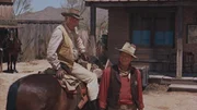 v.li.: Pat Wheeler (Ward Bond), Sheriff John T. Chance (John Wayne)