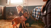 Die Tierärztin Alexandra Erbeldinger ist in großer Sorge, ob Stute und Fohlen wohlauf sind. Kurzerhand richtet sie sich ein Nachtlager im Stall ein. Die Tierärztin Alexandra Erbeldinger ist in großer Sorge, ob Stute und Fohlen wohlauf sind. Kurzerhand richtet sie sich ein Nachtlager im Stall ein.