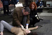 l-r: Detective Robert 'Bobby' Goren (Vincent D'Onofrio), Detective G. Lynn Bishop (Samantha Buck) l-r: Detective Robert 'Bobby' Goren (Vincent D'Onofrio), Detective G. Lynn Bishop (Samantha Buck)