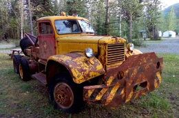 Der 2500 km lange Alaska Highway wurde in neun Monaten gebaut