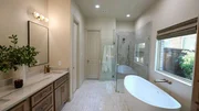 The Robinson's main bathroom after renovation