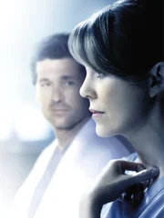 (11. Staffel) - Neues aus dem Seattle Grace Hospital: Meredith (Ellen Pompeo, r.) und Derek (Patrick Dempsey, l.) ...