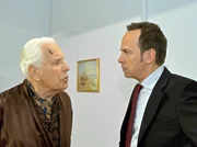 Steffen Frahm (Moritz Lindbergh, re.) leidet seit seiner Kindheit unter den &uuml;bergro&szlig;en Anspr&uuml;chen und der Lieblosigkeit seines Vaters Joseph Frahm (Friedrich Schoefelder, li.). Bei einem Besuch eskaliert der Streit und Steffen entschlie&szlig;t sich, den Kontakt zu seinem Vater abzubrechen.