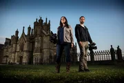 Nick Groff and Katrina Weidman at Margam Castle.