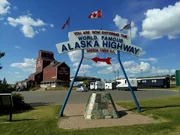 Dawson Creek, der Startpunkt des Alaska Highway.