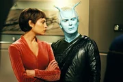 L-R: T'Pol (Jolene Blalock) und Shran (Jeffrey Combs). L-R: T'Pol (Jolene Blalock) und Shran (Jeffrey Combs).