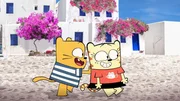 In Griechenland: Ollie und Moon In Griechenland: Ollie und Moon