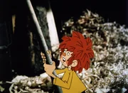 Pumuckl und sein Meister Eder spielen ein paar Kollegen einen Streich zum 1. April.