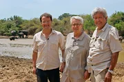 Dr. Matthias Reinschmidt, Frank Elstner und Elefanten-Experte Brian Batstone hatten unglaubliche Tier-Erlebnisse in der Wildnis Sri Lankas.
