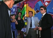 Kriminalkommisar Peter Wolniak (Uwe Fellensiek) und Kriminalhauptkommissar Stefan Kehler (Wolfgang Bathke) ermitteln in der Graffiti-Szene.