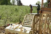 Die Bautrupp arbeitet in Angry Orchard
