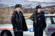 On left: (Petra) Alexandra Moen and on right PC Ingrid (Mia Jexen). On left: (Petra) Alexandra Moen and on right PC Ingrid (Mia Jexen).
