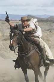 Im Bild: Allan Quatermain (Patrick Swayze)