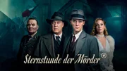 Keyvisual 'Sternstunde der M&ouml;rder' - V.l.n r.: Meckerle (Devid Striesow), Buback (Nicholas Ofzcarek), Morava (Jonas Nay) und Merleen (Jeanette Hain).