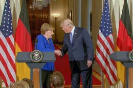 Treffen zwischen Angela Merkel und Donald Trump