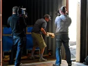Assembling and constructing the tank in Marlins Stadium, FL.
