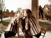 "Die M&auml;dels vom Immenhof". Im Bild: Angelika Meissner-Voelkner, Margarete Haagen, Heidi Br&uuml;hl.