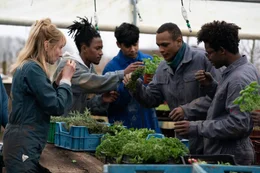 Cathy Marie (Audrey Lamy), Boubacar (Boubacare Balde), Saikat (Saikat Barua), Djibril (Mamadou Koita), Mamadou (Amadou Bah).