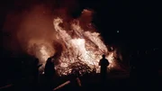 Osterfeuer in G&ouml;sseling.