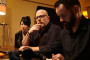 Dave Schrader, Cindy Kaza, and Shane Pittman review evidence from the Whaley House investigation in San Diego, CA as seen on Travel Channel's The Holzer Files. Dave Schrader, Cindy Kaza, and Shane Pittman review evidence from the Whaley House investigation in San Diego, CA as seen on Travel Channel's The Holzer Files.