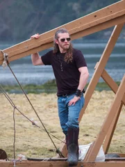 Bam Brown at the trebuchet.