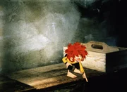 Pumuckl ist zu immer neuen Scherzen aufgelegt.