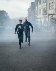 As the team investigates a string of jewelry store robberies that culminate in a double murder, they uncover a connection to a 16-year-old boy trying to survive the foster care system. Pictured (L-R): John Boyd as Special Agent Stuart Scola and Zeeko Zaki as Special Agent Omar Adom 'OA' Zidan.