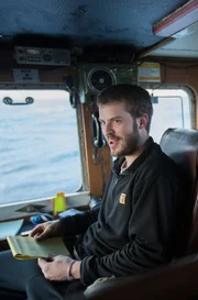 Brenna A Captain Sean Dwyer and Greenhorn Per Nesselquist.