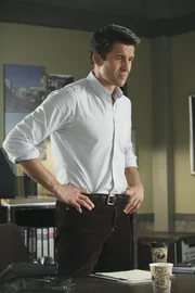 Will sich die Zeit nehmen hinter die ganze Wahrheit zu kommen, um dann gen&uuml;sslich mit ansehen zu k&ouml;nnen, wie Bree und ihre Freundinnen zu Grunde gehen: Chuck (Jonathan Cake) ...