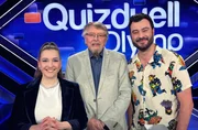 Quizduell-Olymp: Marie-Louise Finck (l.), Prof. Eckhard Freise (M.) und Sebastian Klussmann (r.)