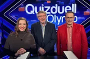 Quizduell-Olymp: Marie-Louise Finck (l.), Prof. Eckhard Freise (M.) und Manuel Hobiger (r.)
