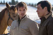 Ty und Scott denken, dass das Pferd Charger eine gro&szlig;e Zukunft vor sich hat (v.li.: Graham Wardle, Nathaniel Arcand).