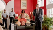 (v.li.): Danny John-Jules (Officer Dwayne Myers), Gary Carr (Officer Fidel Best), Sara Martins (Det. Serg. Camille Bordey), Ben Miller (Det. Insp. Richard Poole).