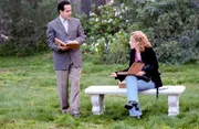 Adrian Monk (Tony Shalhoub), Sharona Fleming (Bitty Schram)
