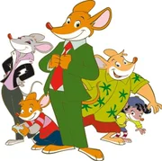 Medienmaus Geronimo Stilton erlebt mit seiner Schwester Thea, dem Neffen Benjamin, dessen Freundin Pandora und Cousin FF die spannendsten Abenteuer.