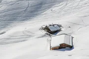 Almh&uuml;tten in Praxmar/Sellraintal.