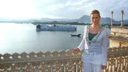 Moderatorin Andrea Jansen in Udaipur.