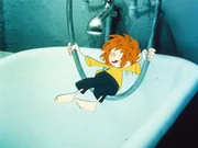 Pumuckl findet das neue Badezimmer Klasse. Pumuckl findet das neue Badezimmer Klasse.