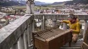 Ratschen in der Osterzeit anstatt der Glocken am Kirchturm.