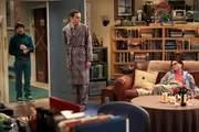 M&auml;nnertausch: Sheldon (Jim Parsons, M.), Leonard (Johnny Galecki, r.) und Howard (Simon Helberg, l.) ...