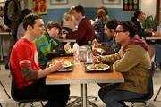 Sheldon Cooper (Jim Parsons), Howard Wolowitz (Simon Helberg), Rajesh Koothrappali (Kunal Nayyar), Leonard Hofstadter (Johnny Galecki)